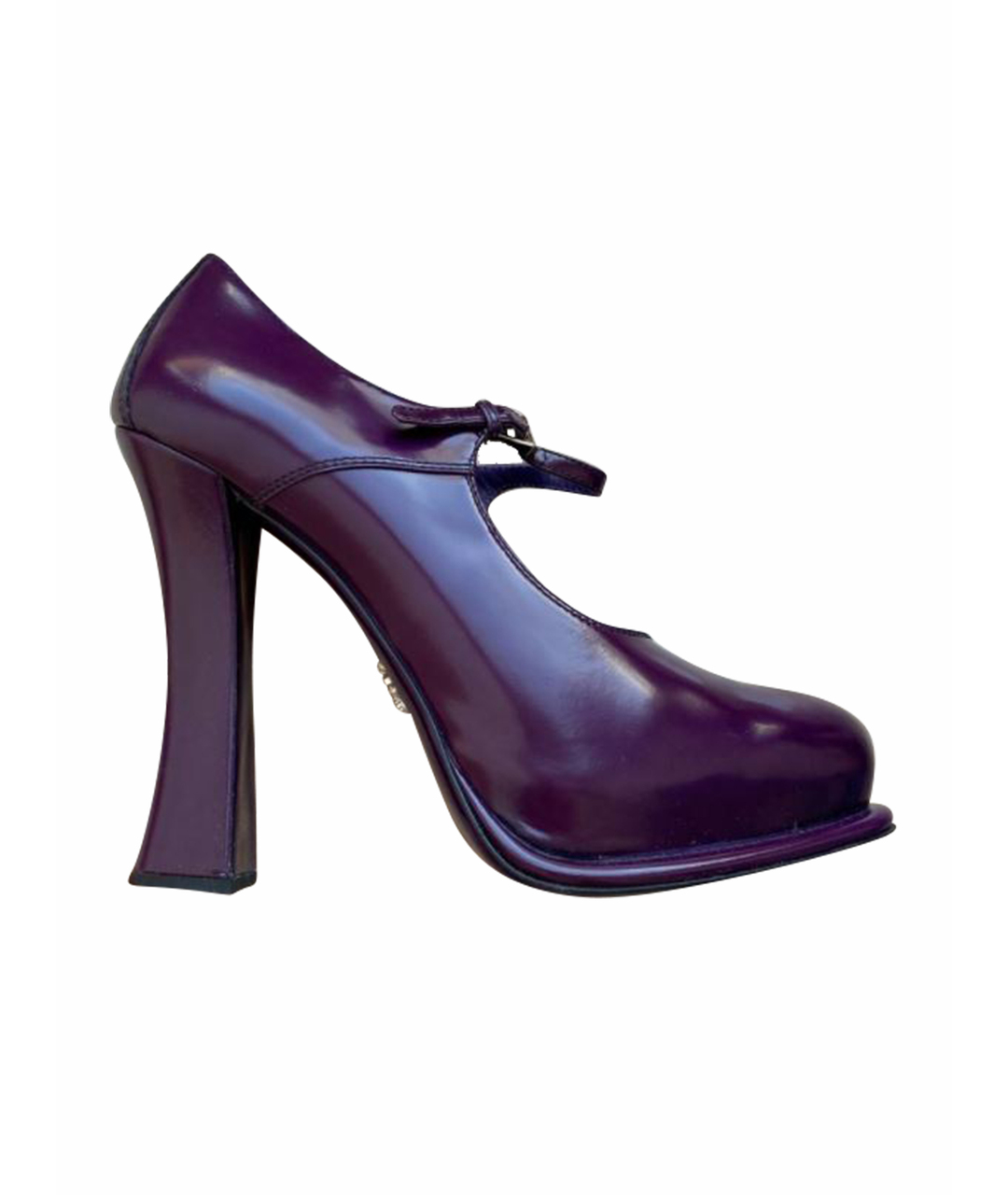 PRADA Фиолетовые кожаные туфли, фото 1