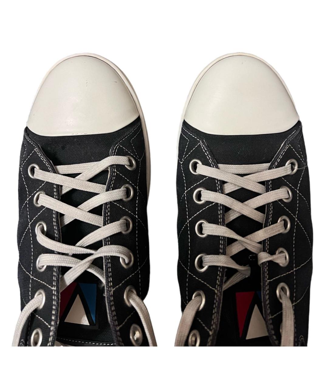 LOUIS VUITTON Синие текстильные низкие кроссовки / кеды, фото 3