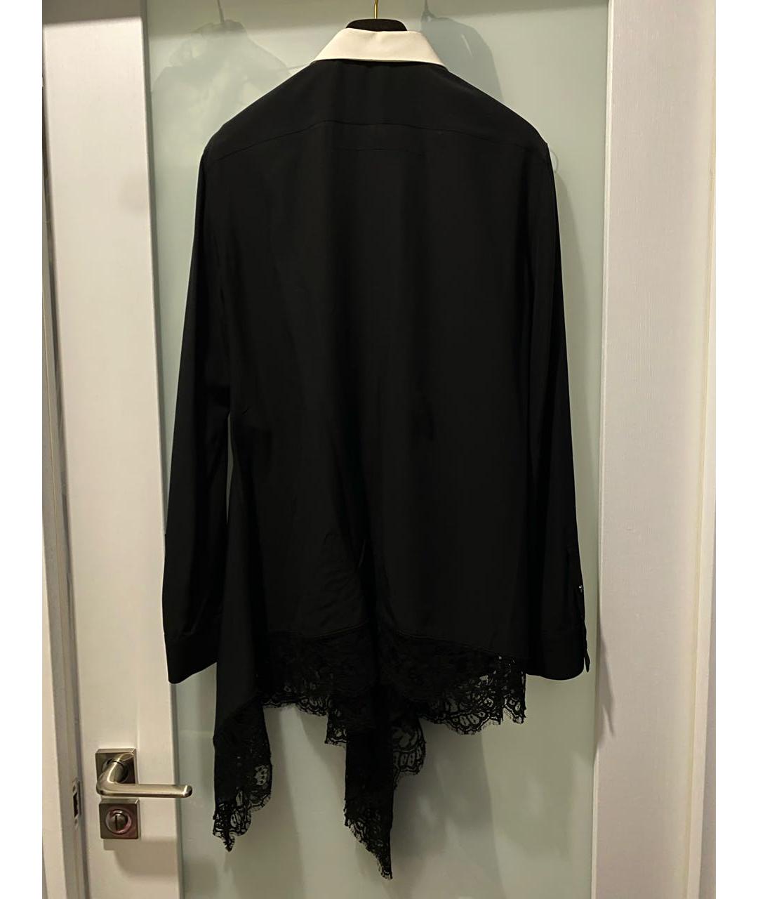 GIVENCHY Черная шелковая блузы, фото 2