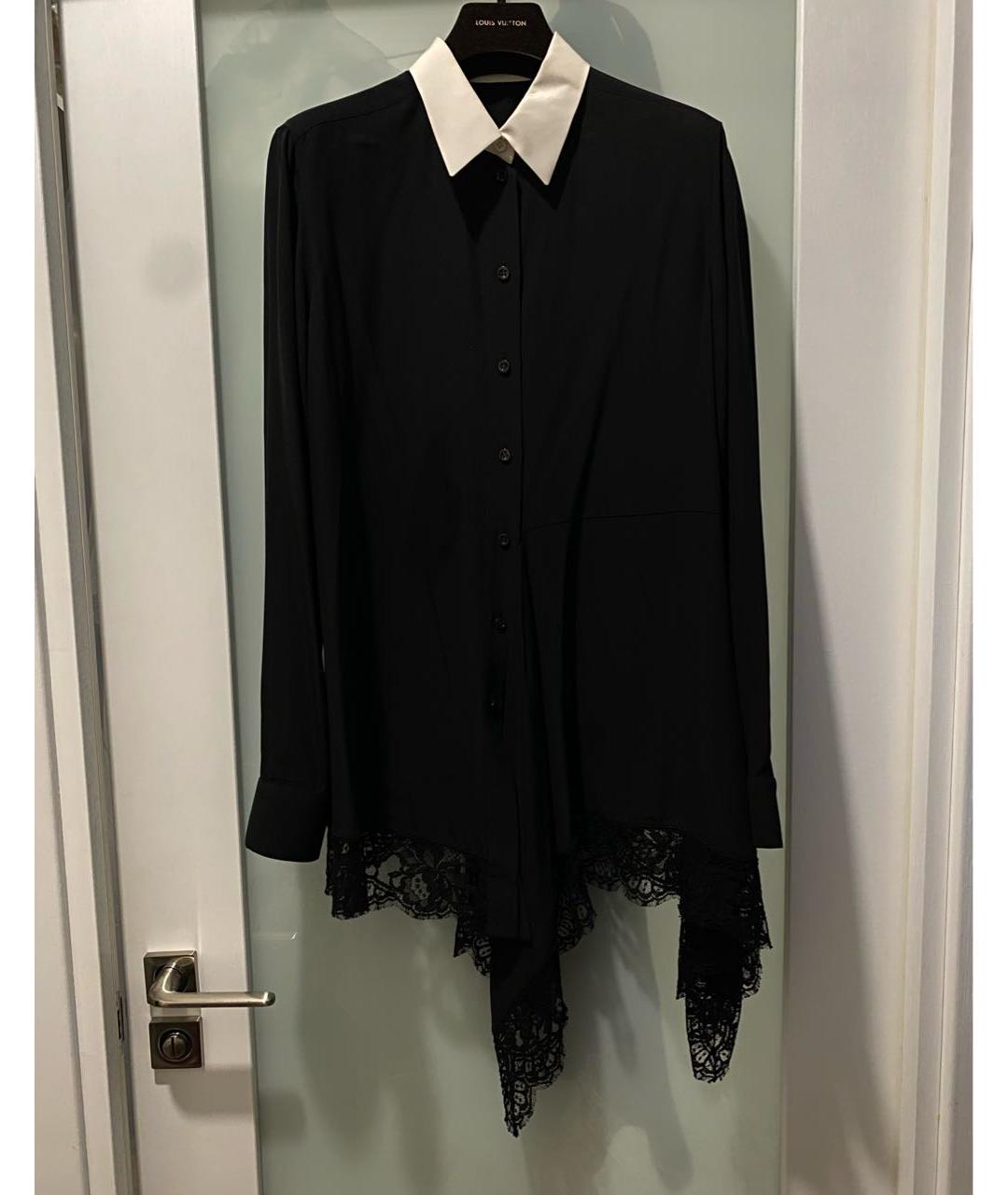 GIVENCHY Черная шелковая блузы, фото 6