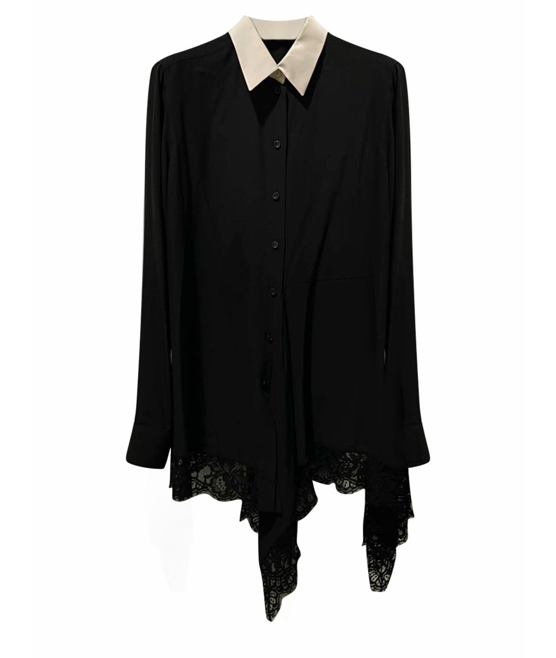 GIVENCHY Черная шелковая блузы, фото 1