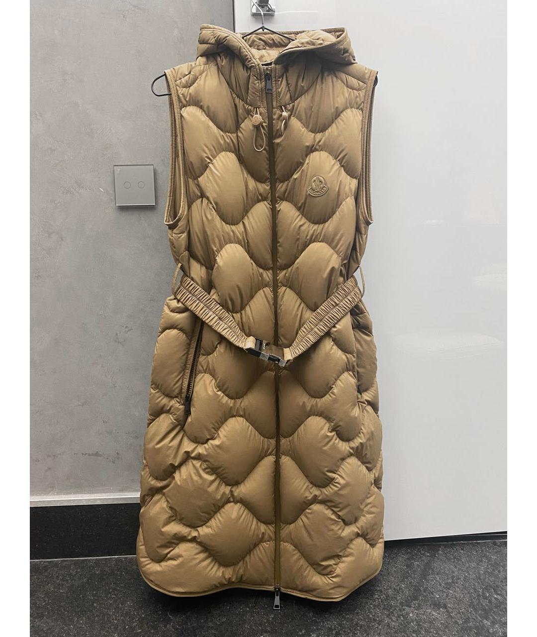 MONCLER Горчичный жилет, фото 8