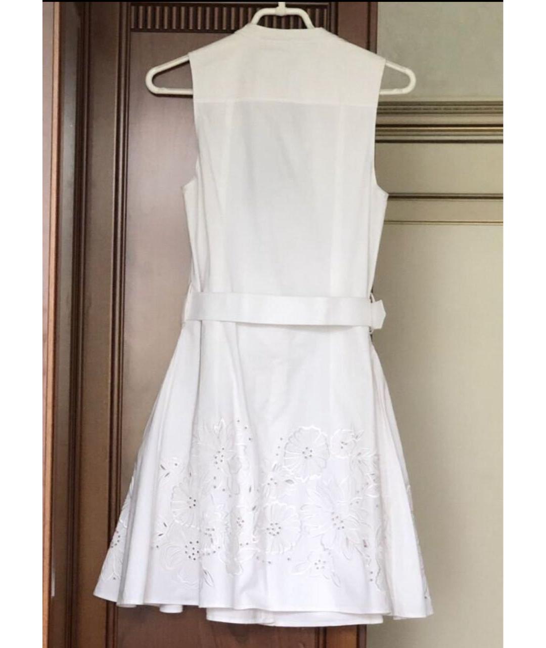 ROBERTO CAVALLI Белое хлопковое повседневное платье, фото 3