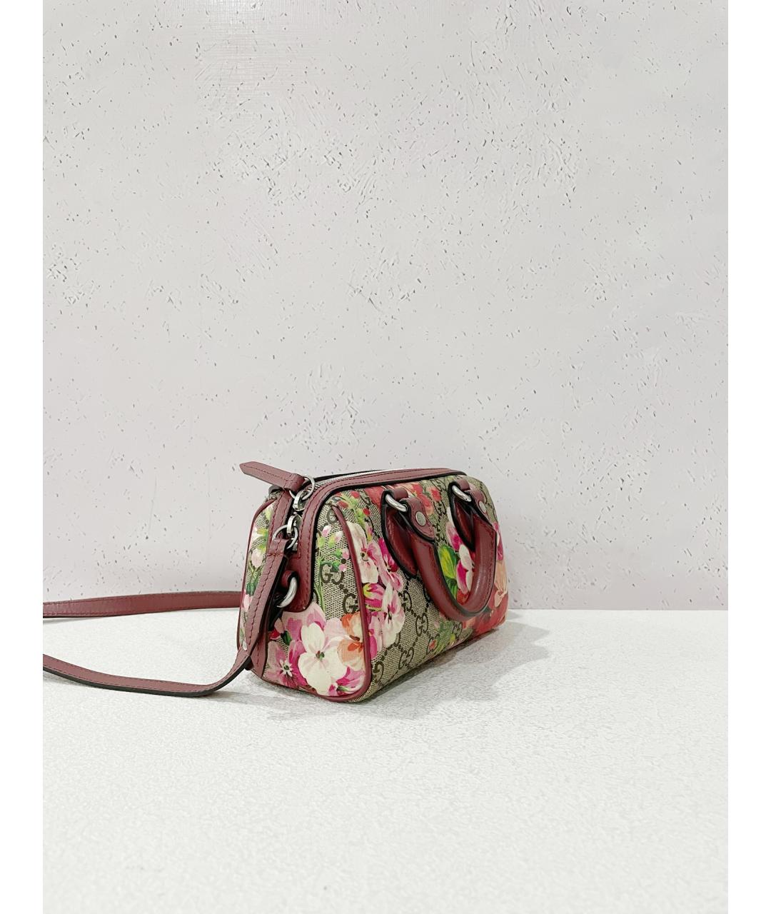 GUCCI Бежевая кожаная сумка с короткими ручками, фото 5
