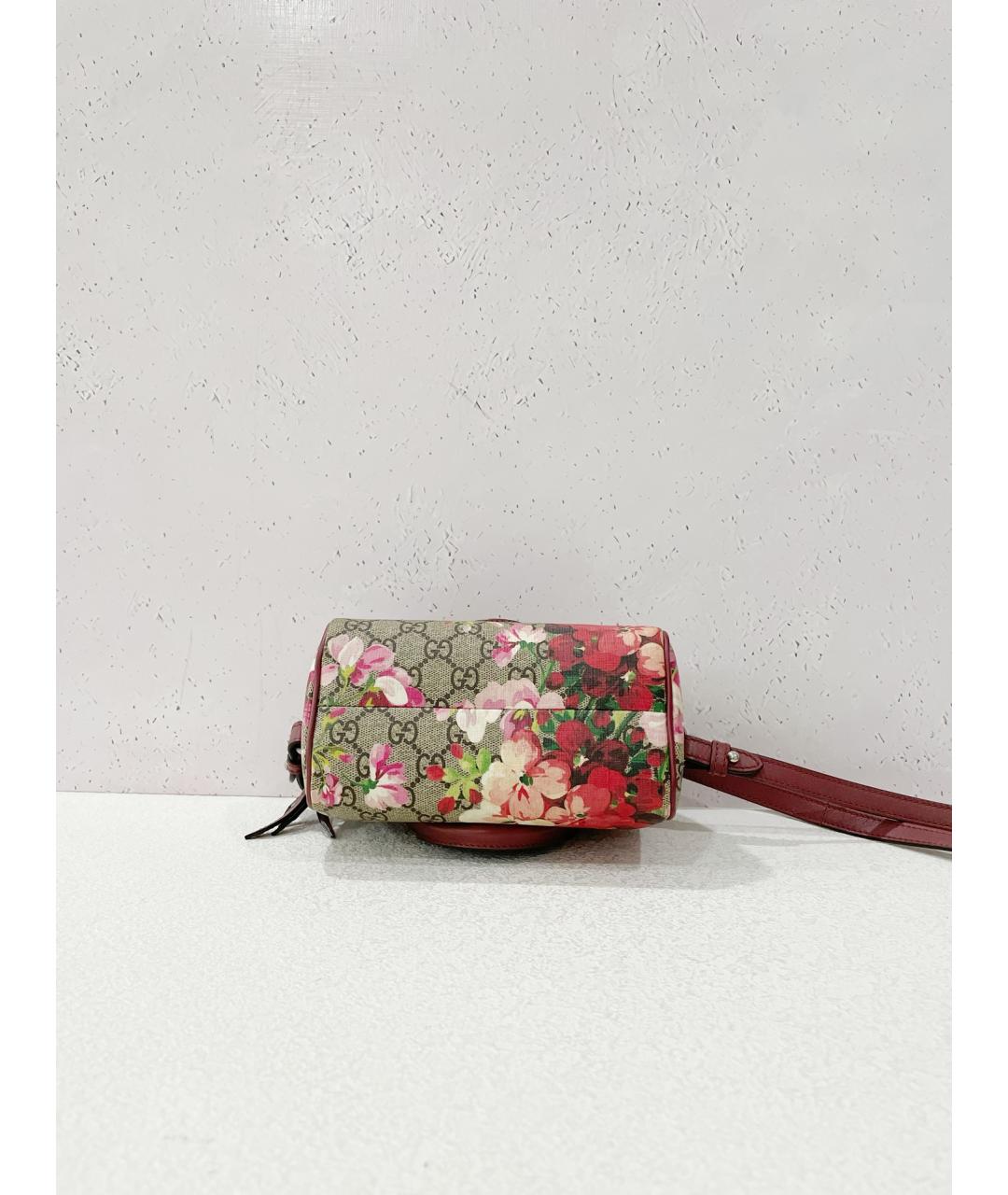 GUCCI Бежевая кожаная сумка с короткими ручками, фото 4
