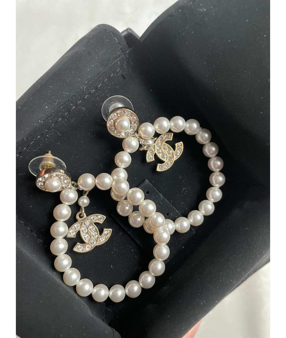 CHANEL Золотые серьги, фото 4