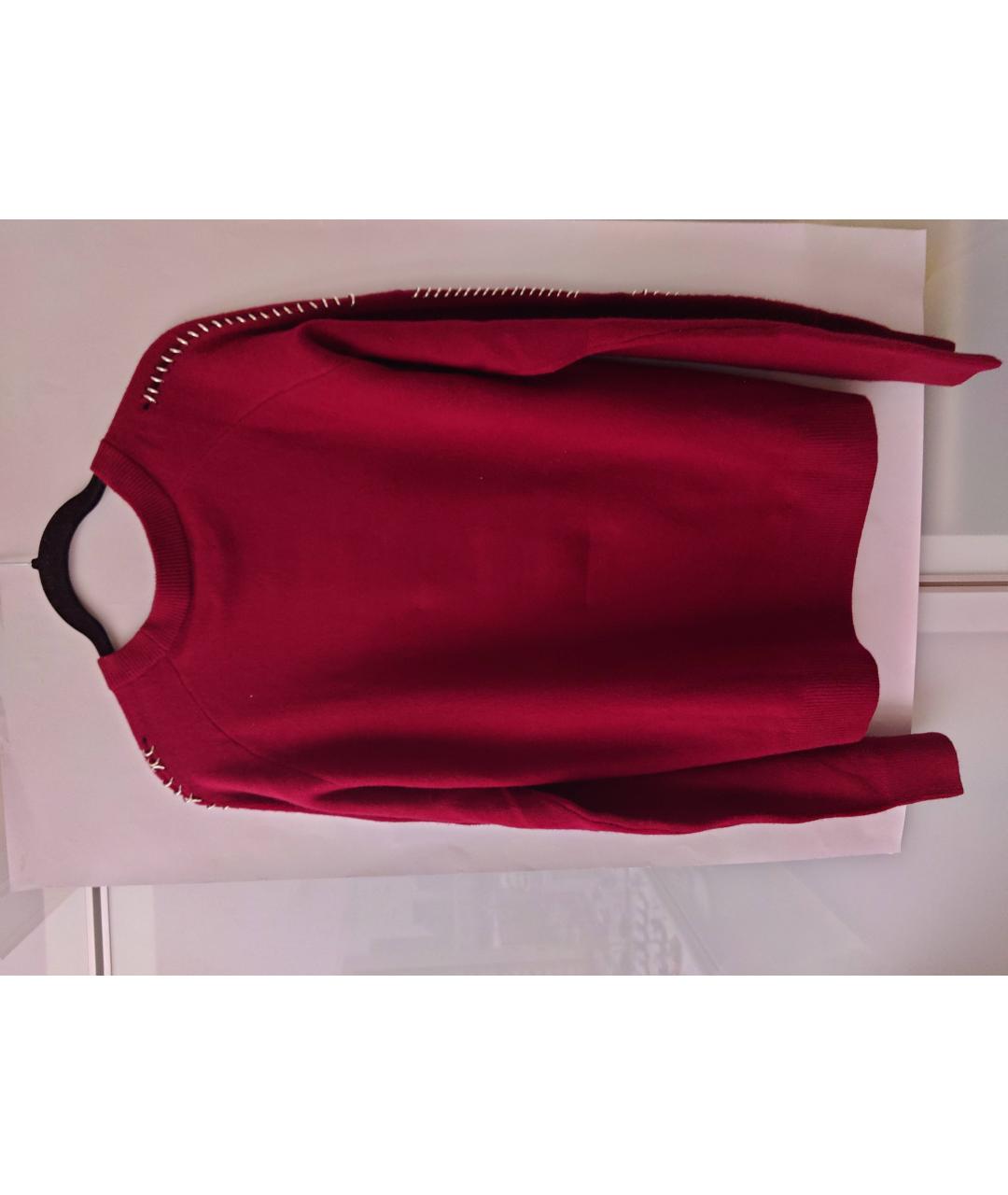 THE KOOPLES Бордовый шерстяной джемпер / свитер, фото 2