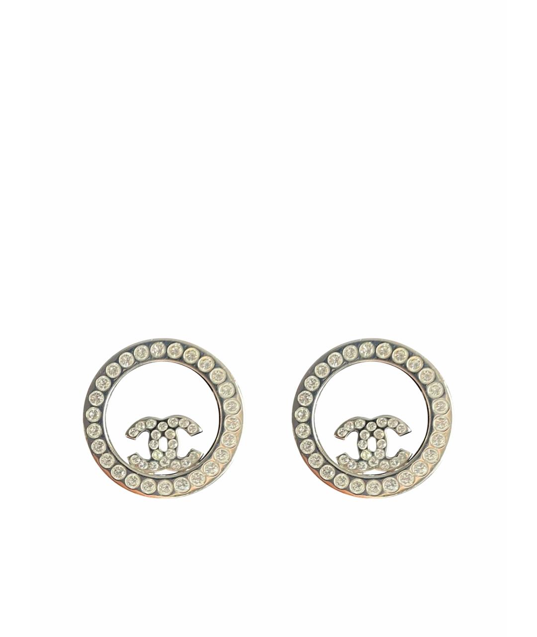 CHANEL Серебряные серьги, фото 1