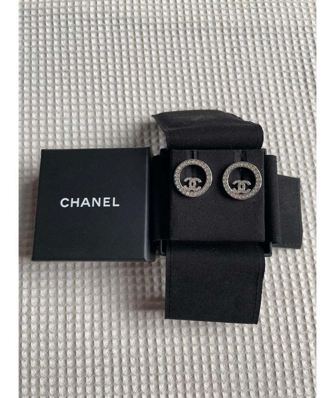 CHANEL Серебряные серьги, фото 3