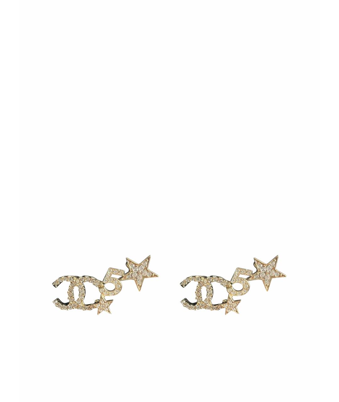 CHANEL Золотые серьги, фото 1