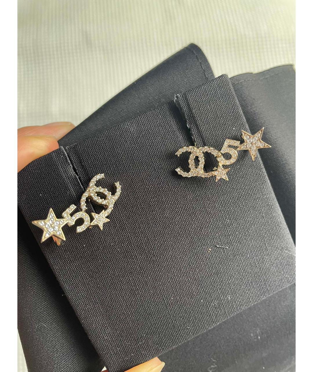 CHANEL Золотые серьги, фото 4