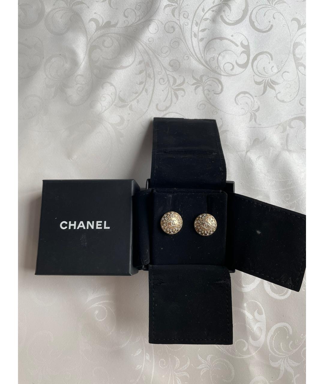 CHANEL Золотые серьги, фото 3