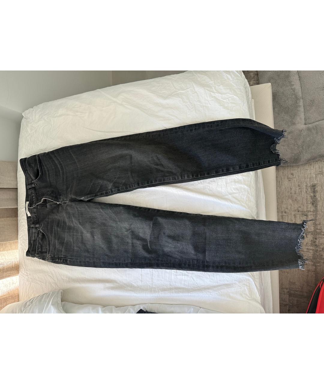 MOUSSY VINTAGE Черные хлопковые джинсы слим, фото 4
