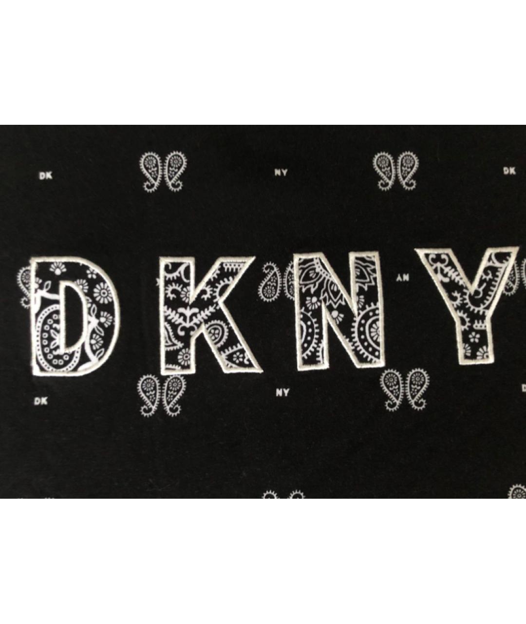 DKNY Черное хлопковое повседневное платье, фото 4