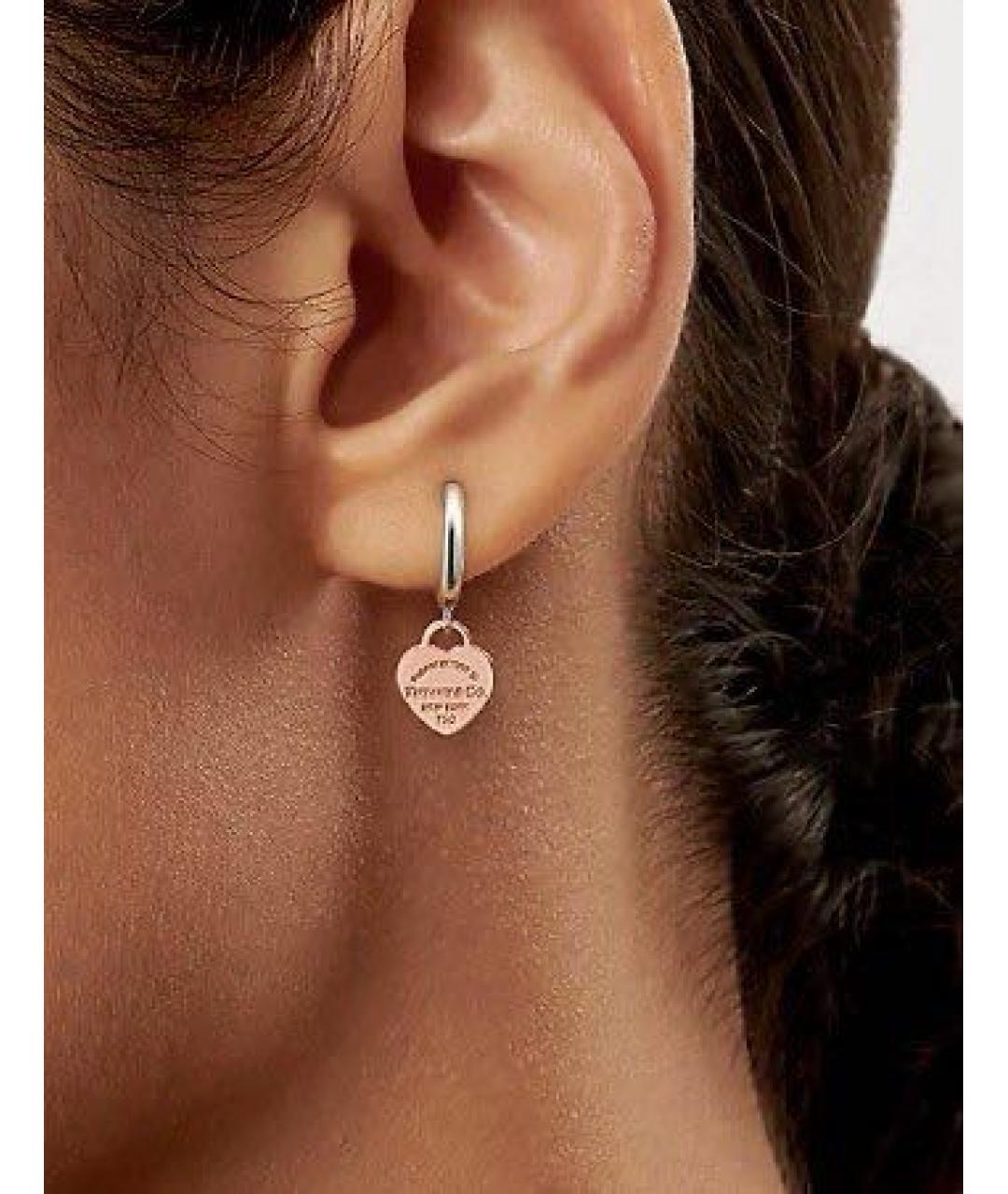 TIFFANY&CO Розовые серьги, фото 2