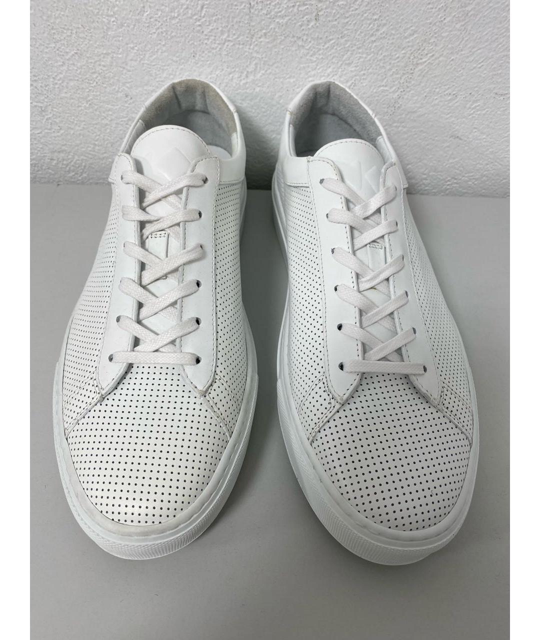 KOIO Белые кожаные низкие кроссовки / кеды, фото 2
