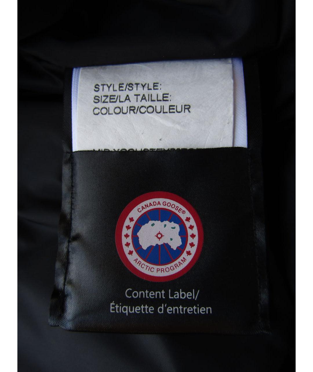 CANADA GOOSE Черная полиэстеровая куртка, фото 5
