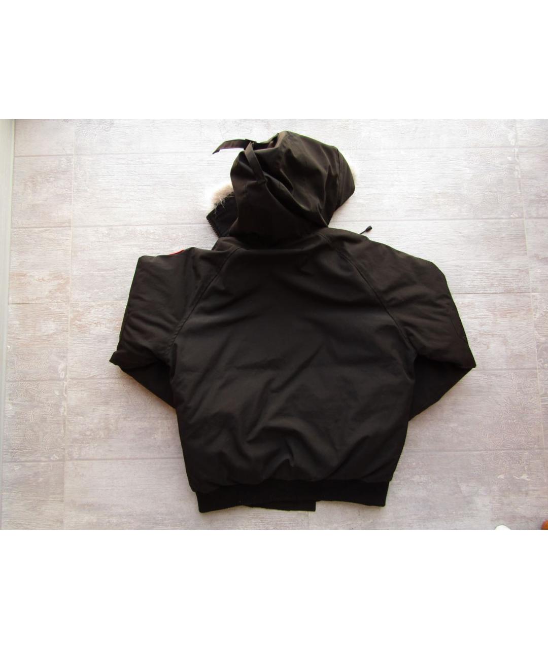 CANADA GOOSE Черная полиэстеровая куртка, фото 2