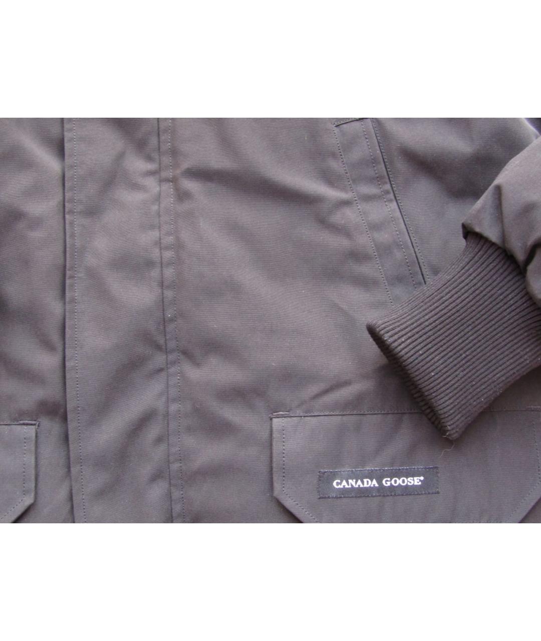 CANADA GOOSE Черная полиэстеровая куртка, фото 7