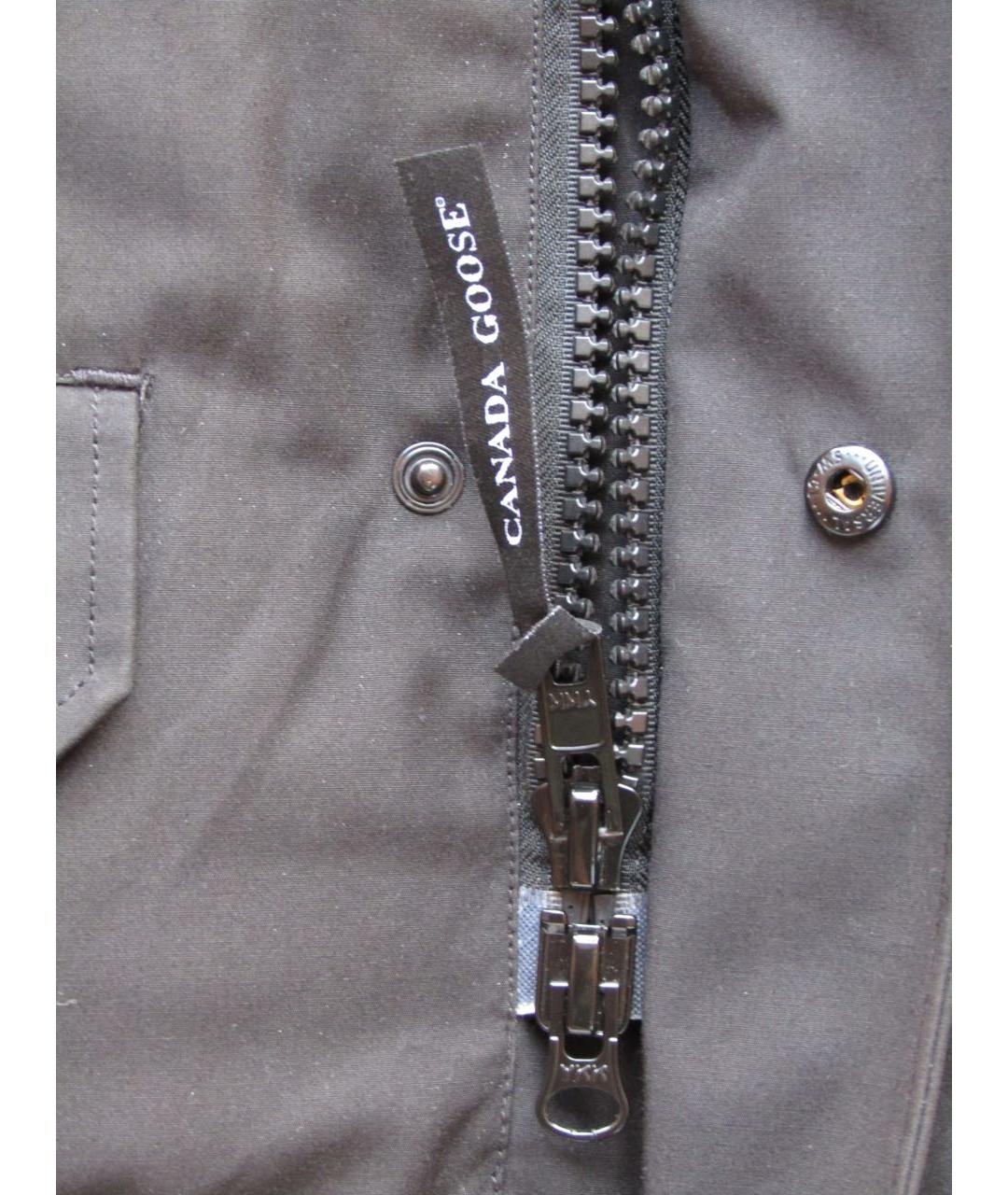 CANADA GOOSE Черная полиэстеровая куртка, фото 4