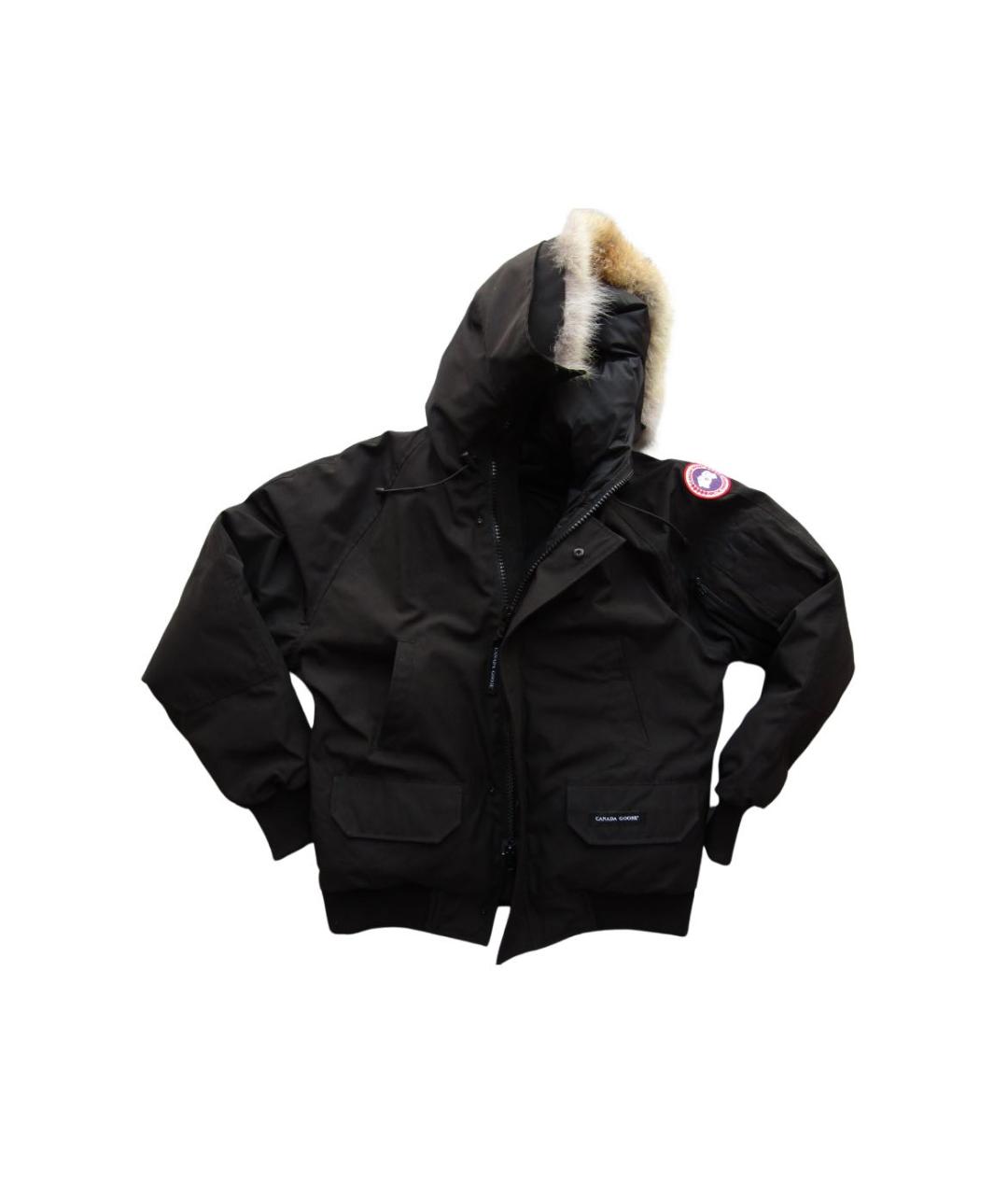 CANADA GOOSE Черная полиэстеровая куртка, фото 9