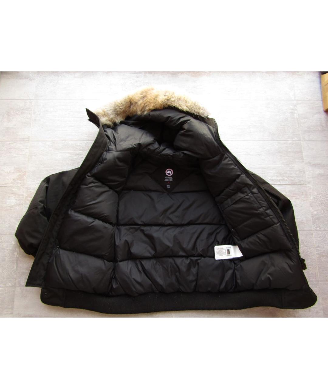 CANADA GOOSE Черная полиэстеровая куртка, фото 6