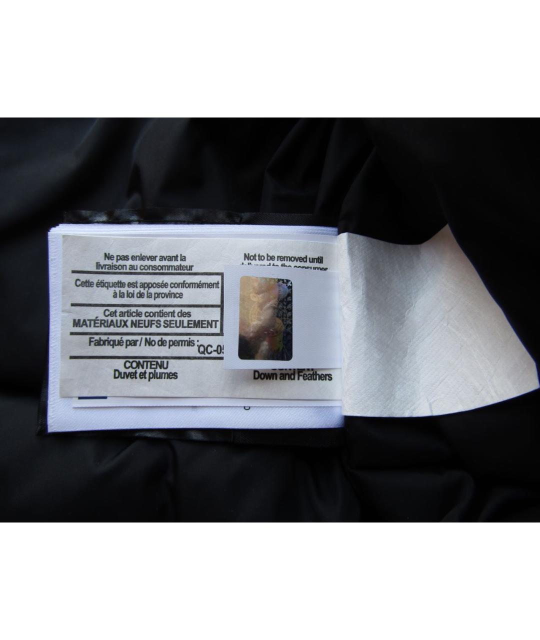 CANADA GOOSE Черная полиэстеровая куртка, фото 8