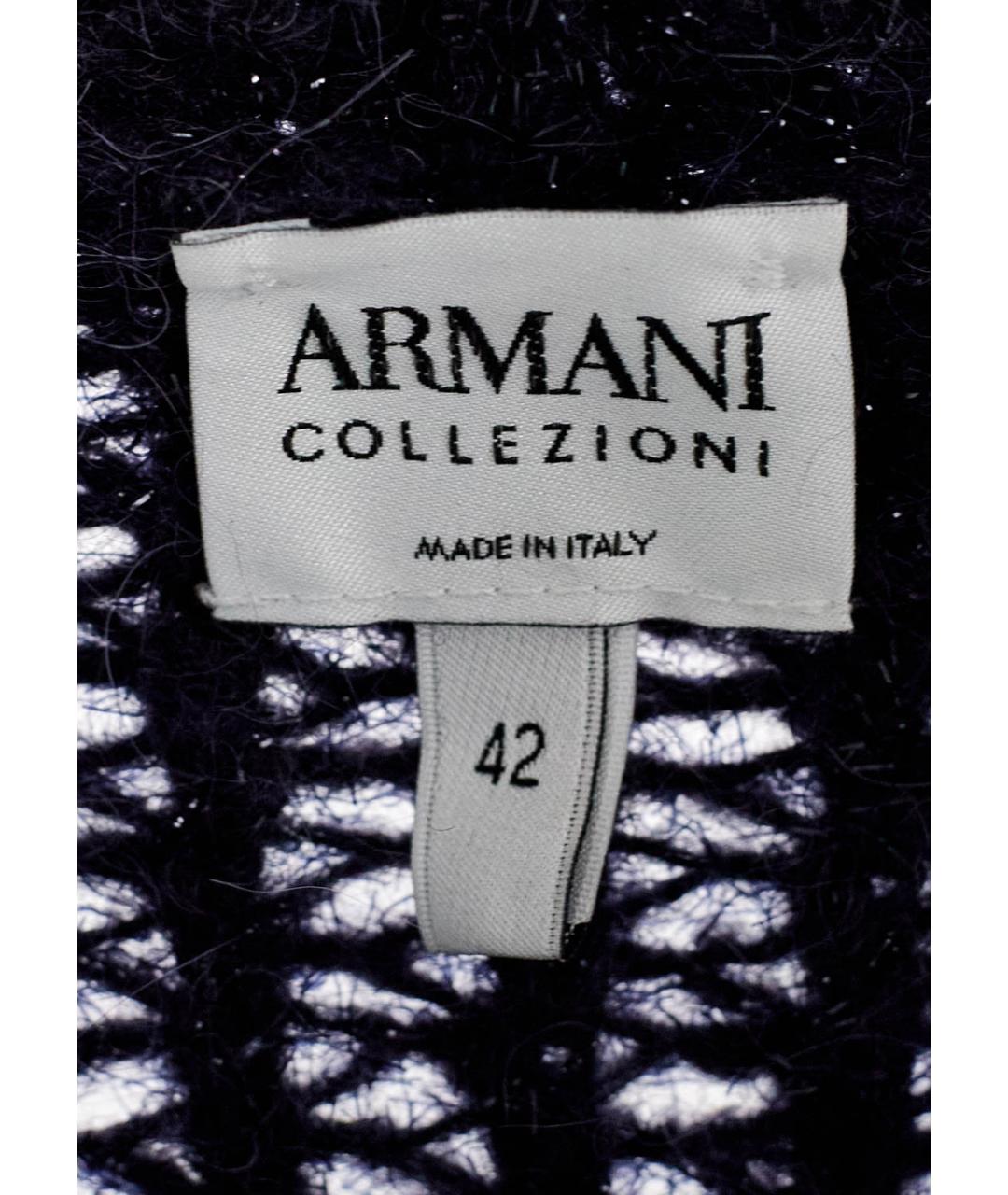 ARMANI COLLEZIONI Фиолетовый полиамидовый джемпер / свитер, фото 3