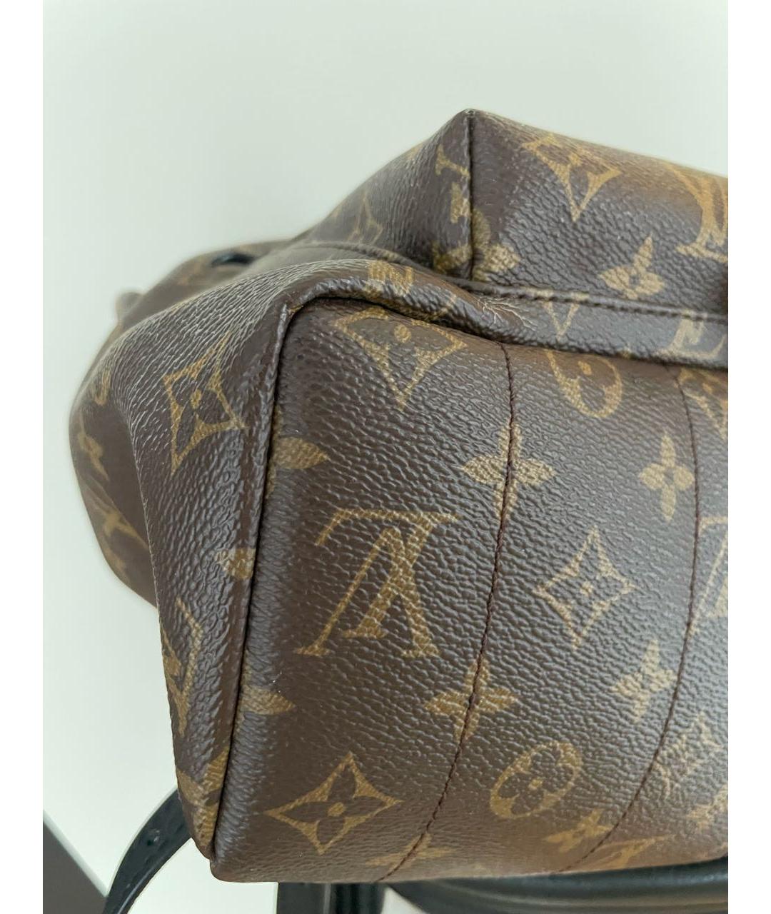 LOUIS VUITTON Коричневый рюкзак из искусственной кожи, фото 6