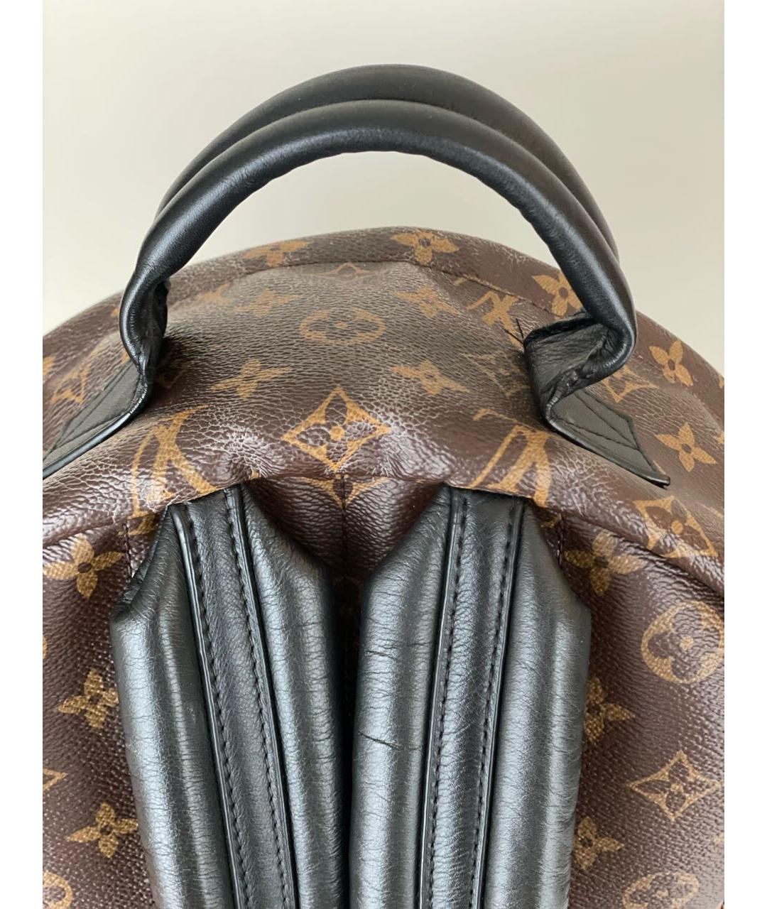 LOUIS VUITTON Коричневый рюкзак из искусственной кожи, фото 3