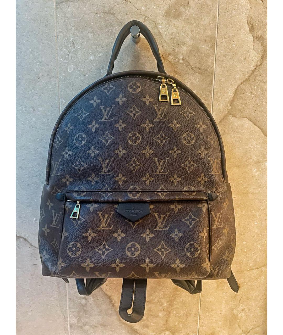LOUIS VUITTON Коричневый рюкзак из искусственной кожи, фото 9