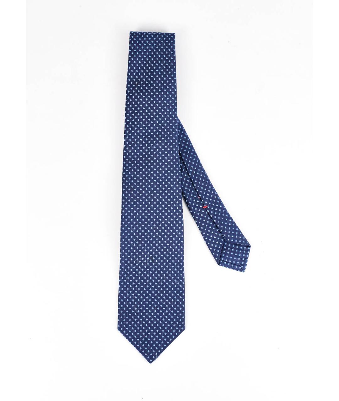 ISAIA Синий шелковый галстук, фото 2