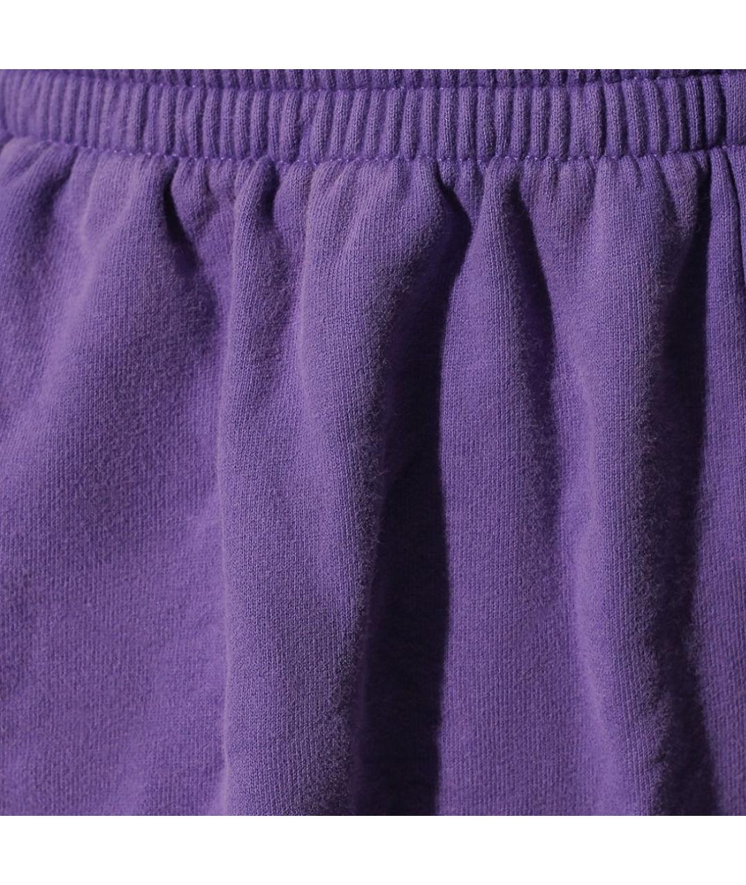 BALENCIAGA Фиолетовые хлопковые брюки широкие, фото 5