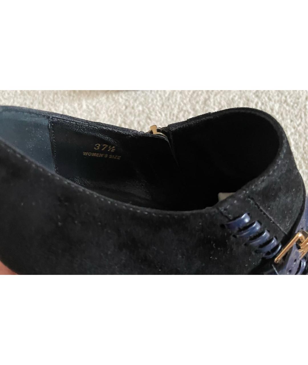 TOD'S Темно-синие замшевые ботинки, фото 6