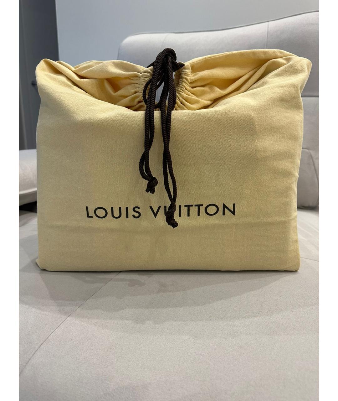 LOUIS VUITTON Коричневая кожаная дорожная/спортивная сумка, фото 5