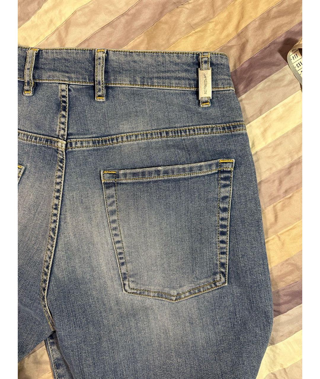REPRESENT Голубые хлопко-эластановые джинсы скинни, фото 8