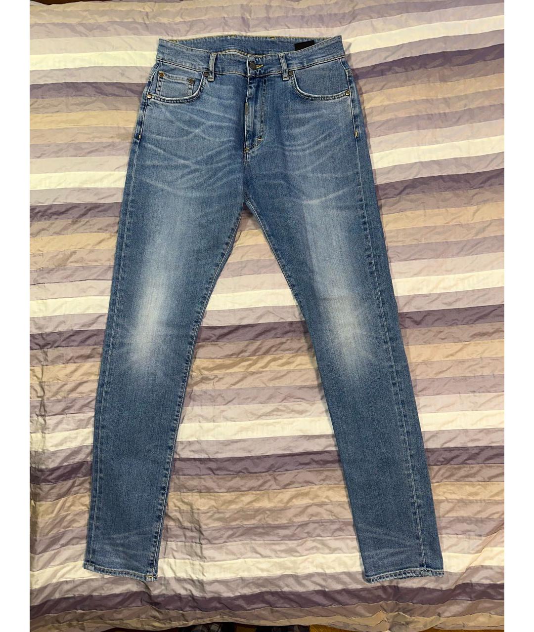 REPRESENT Голубые хлопко-эластановые джинсы скинни, фото 9