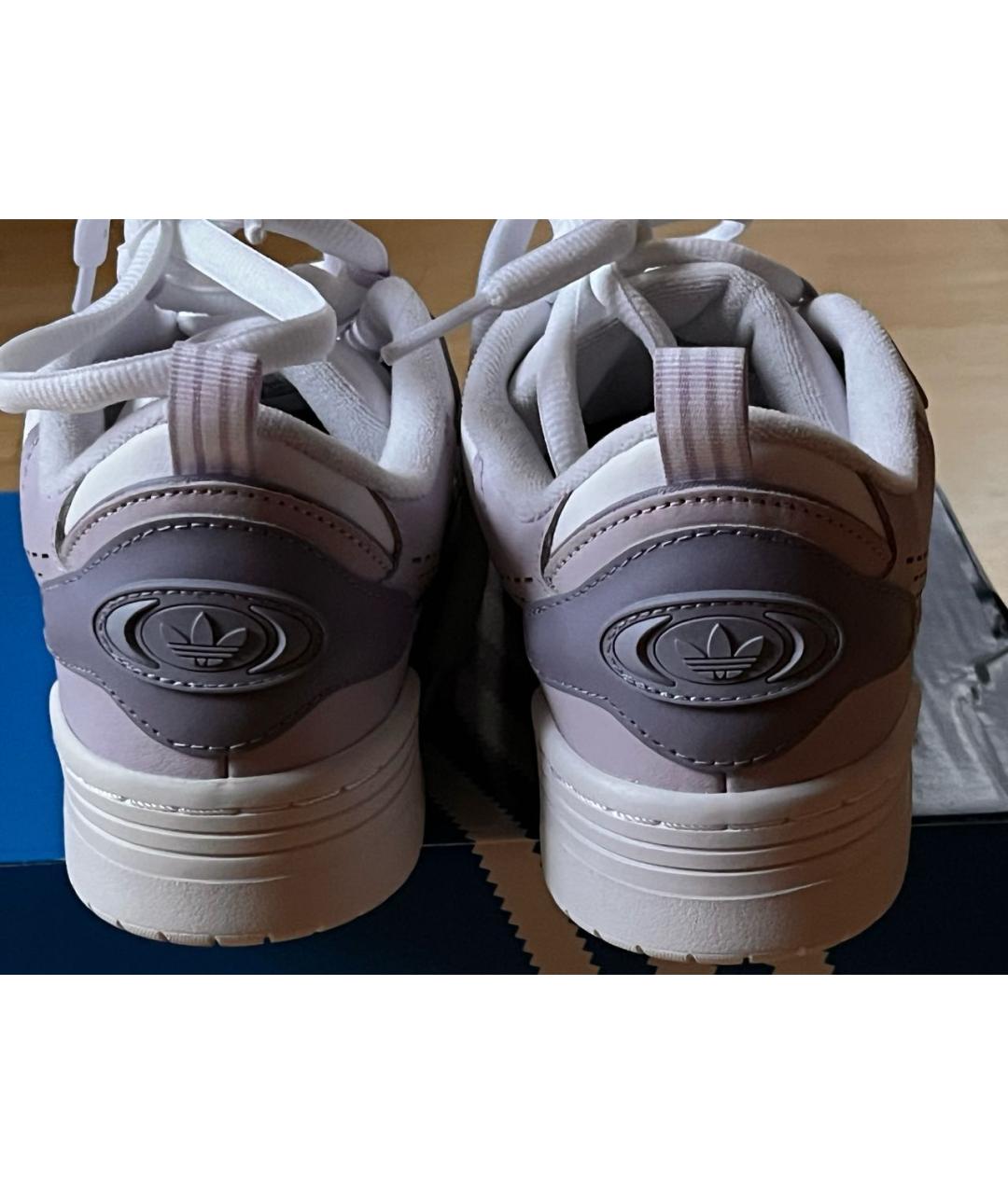 ADIDAS Фиолетовые кожаные кроссовки, фото 4