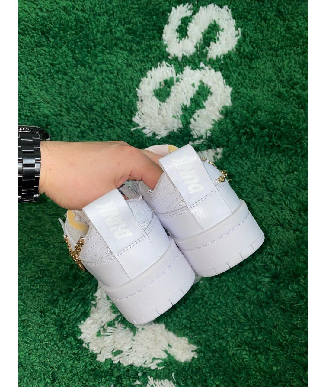 NIKE Белые кожаные кроссовки, фото 5