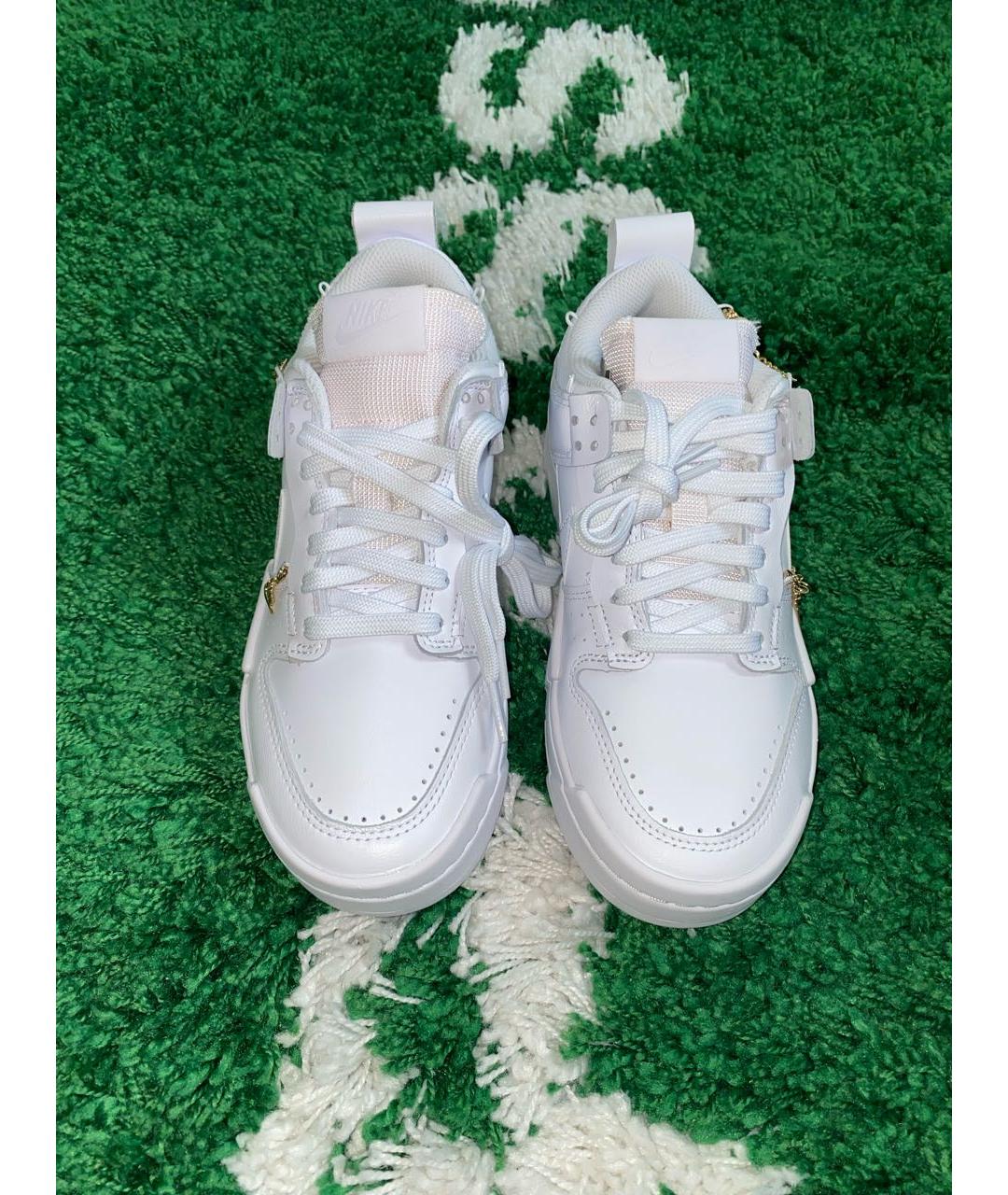 NIKE Белые кожаные кроссовки, фото 4