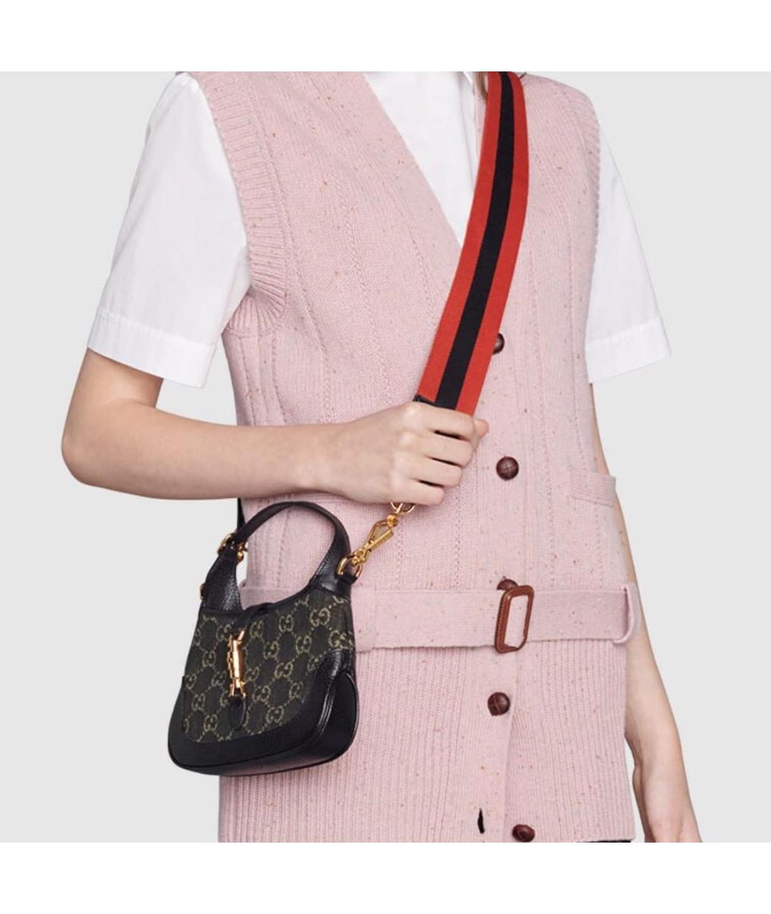 GUCCI Черная сумка с короткими ручками, фото 8