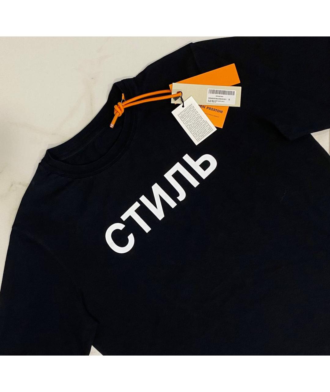 HERON PRESTON Черная футболка, фото 2