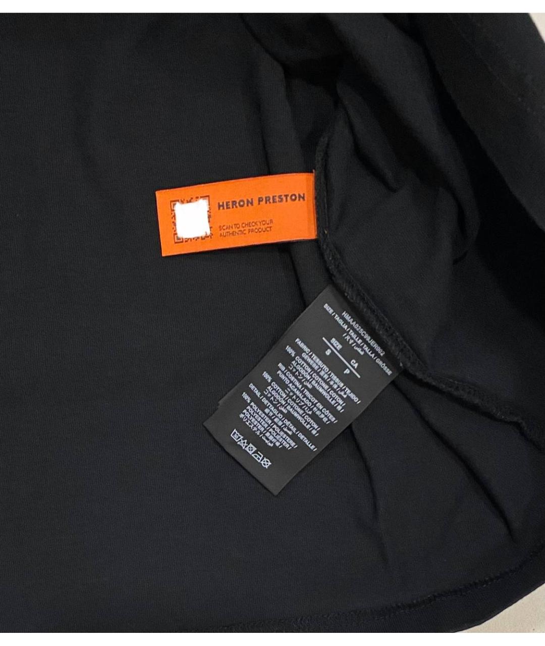 HERON PRESTON Черная футболка, фото 4