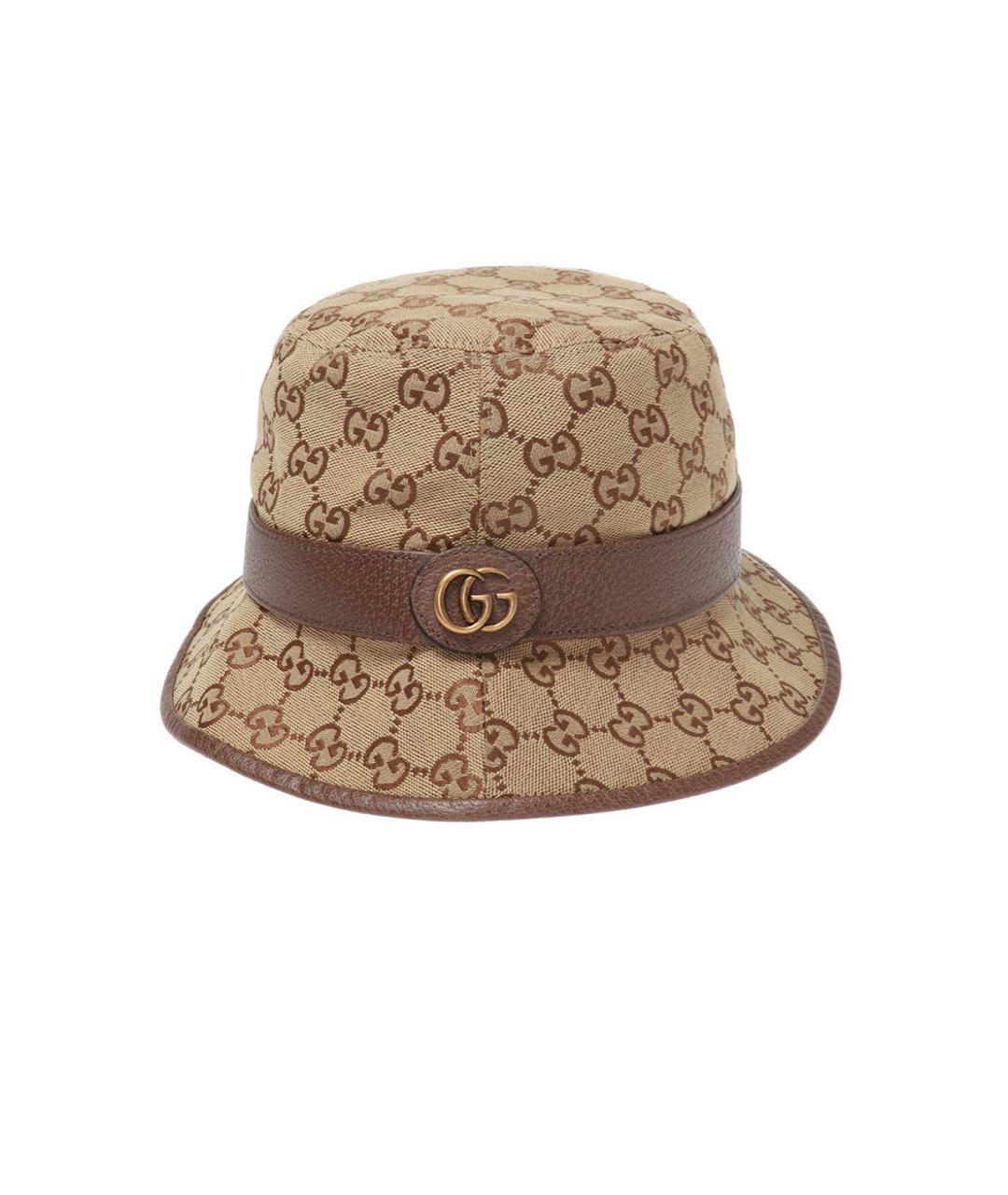 GUCCI Бежевая хлопковая панама, фото 8