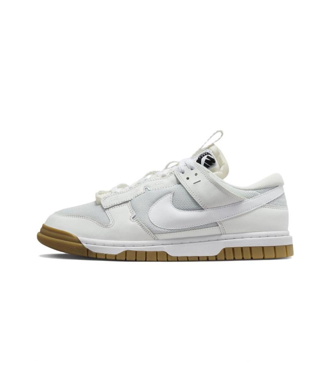 NIKE Белые кожаные низкие кроссовки / кеды, фото 6