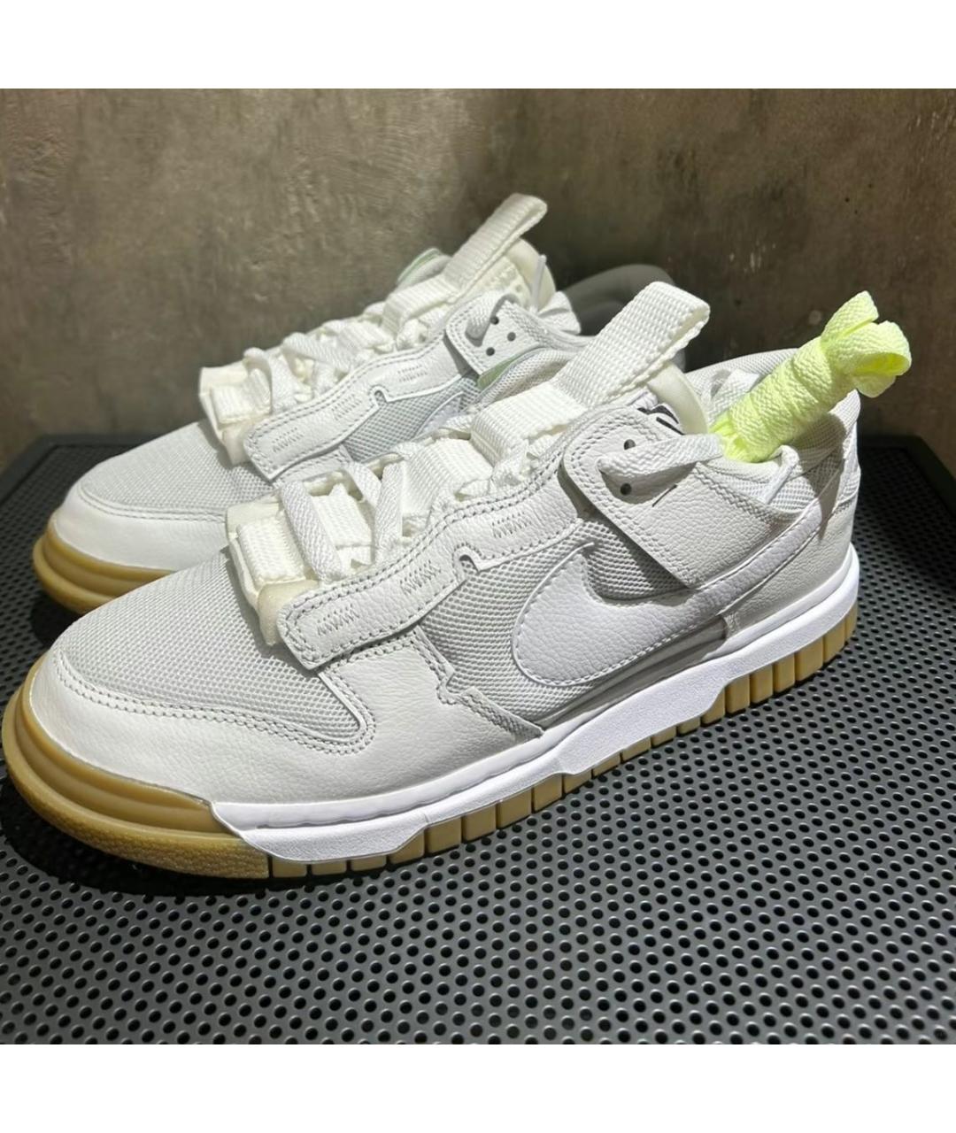 NIKE Белые кожаные низкие кроссовки / кеды, фото 2