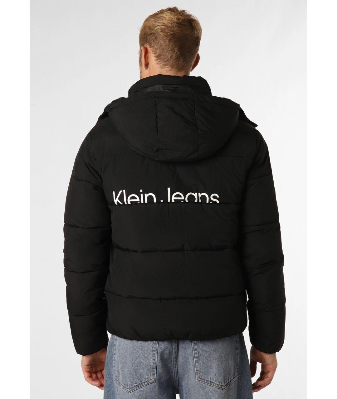 CALVIN KLEIN JEANS Черная полиамидовая куртка, фото 2