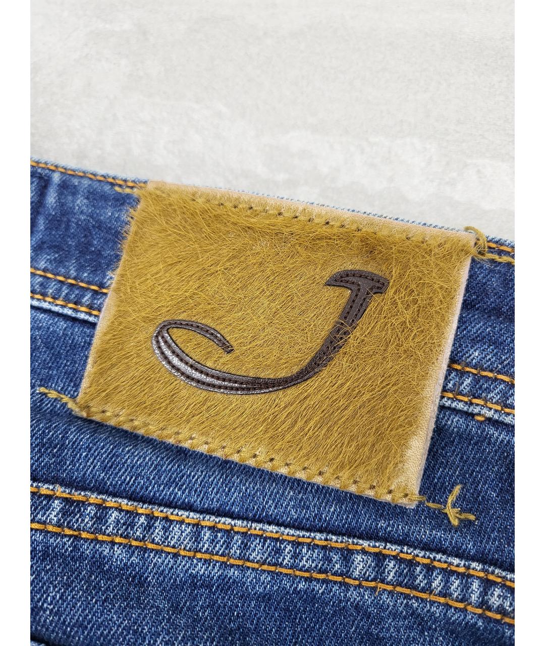 JACOB COHEN Синие хлопковые джинсы, фото 4