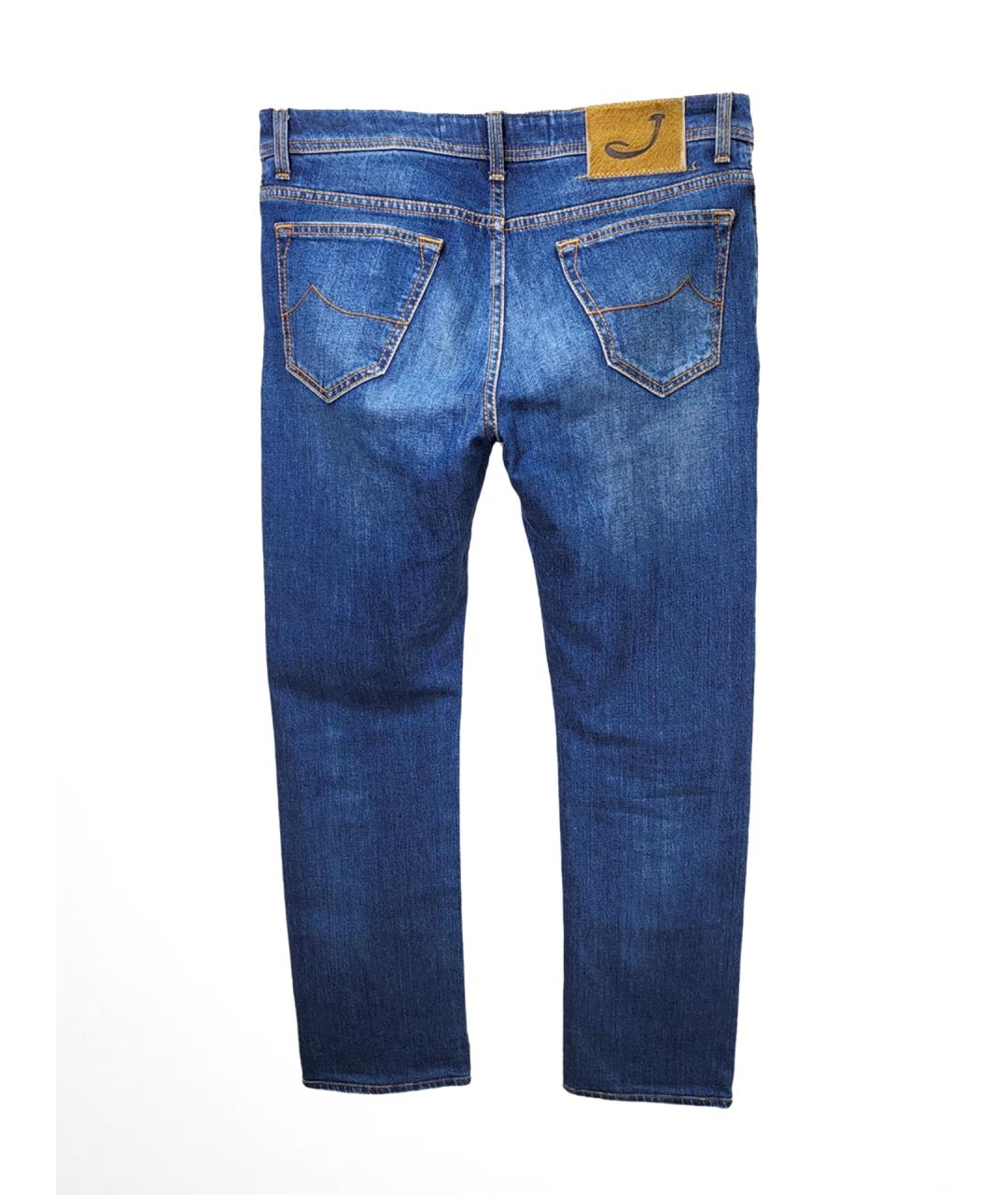 JACOB COHEN Синие хлопковые джинсы, фото 2