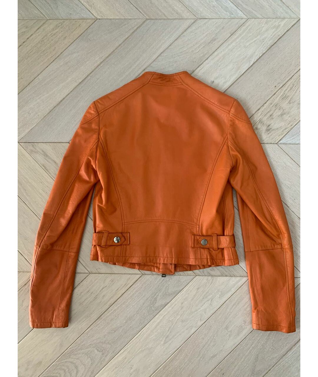ETRO Оранжевая кожаная куртка, фото 2